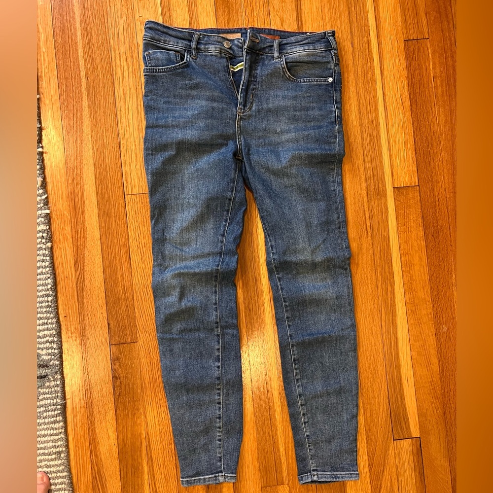 Anthropologie Pilcro High Rise Skinny Jeans - repaired